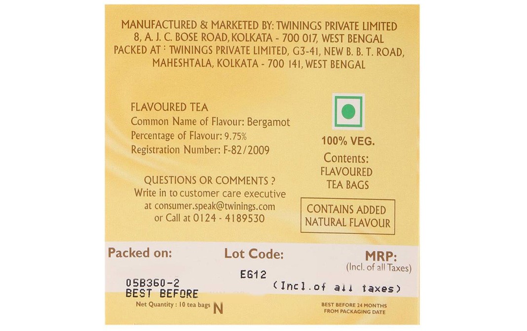Twinings Classics Earl Grey Tea    Box  10 pcs